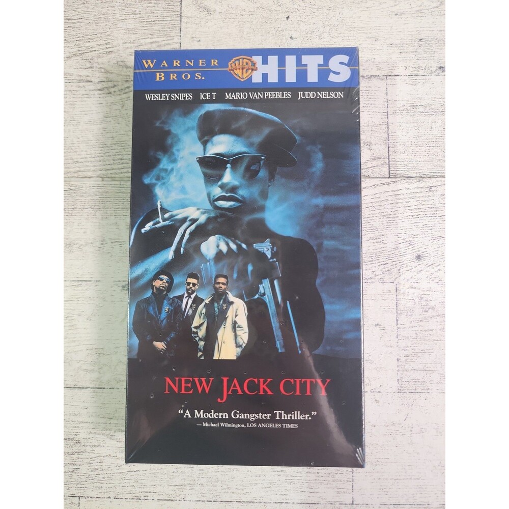 NEW Wesley Snipes Ice T "New Jack City" VHS 1998 Movie FACTORY SEALED Watermarks